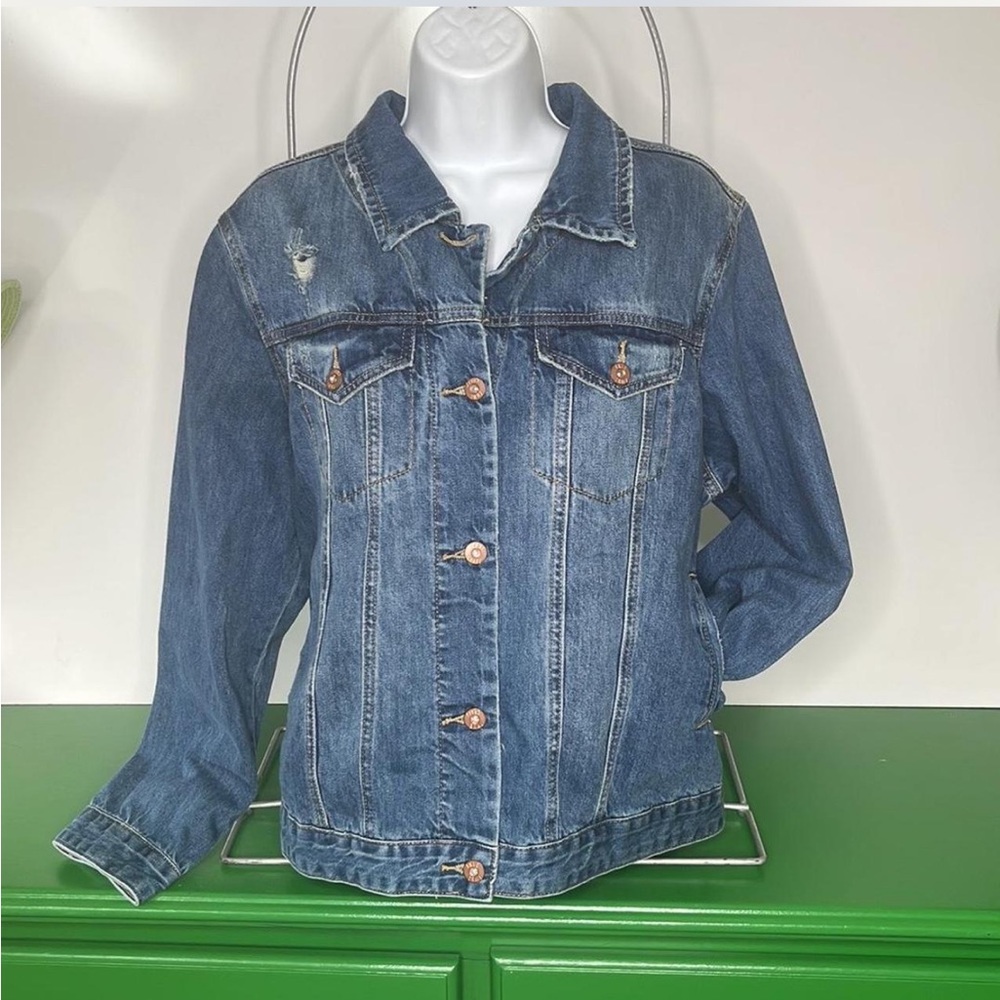Jean Jacket Curvy Fit All Cotton Denim True Craft NWT Size 1X